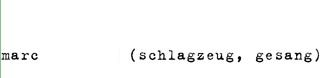 marc trommer (schlagzeug, gesang)